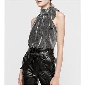 Silver Sequin Bodysuit